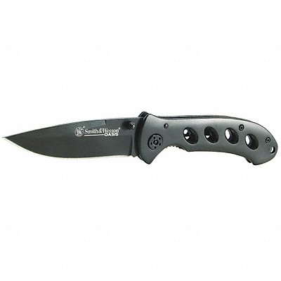 Folding Knife Drop Point 3-1/4 In Grey