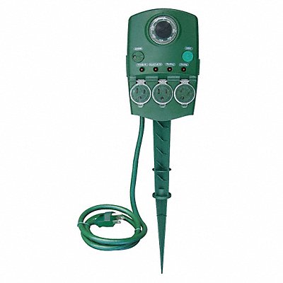 Dancing Ground Stake Outdoor 3 Outlet