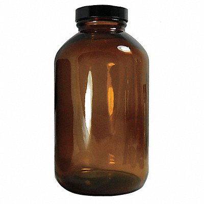 Packer Bottle 75mm H Amber 44mm Dia PK24