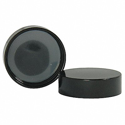 Cap 48 mm Dia Black PK1248