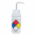 Wash Bottle Std 16 oz Write-On Wht PK4