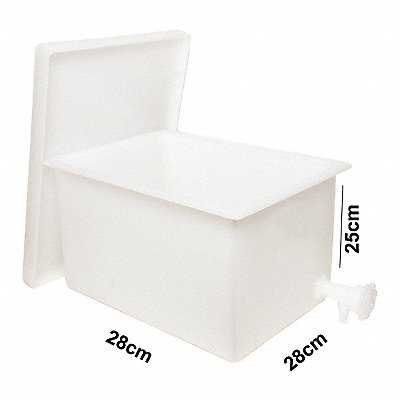 Tank with Lid and Faucet 10 inH 11 in W