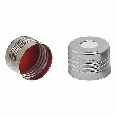 Cap 18 mm Dia Red/White PK100