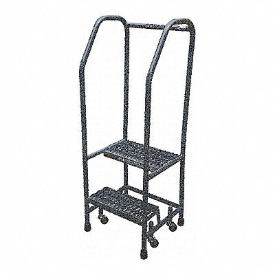 Rolling Ladder Steel 50In. H. Gray