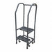 Rolling Ladder Steel 50In. H. Gray