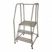 Rolling Ladder Steel 60In. H. Gray