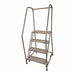 Rolling Ladder Steel 70In. H. Gray