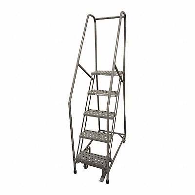 Rolling Ladder Steel 80In. H. Gray