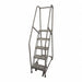 Rolling Ladder Steel 80In. H. Gray