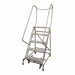 Rolling Ladder Steel 80In. H. Gray