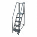 Rolling Ladder Steel 70In. H. Gray