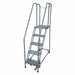 Rolling Ladder Steel 80In. H. Gray