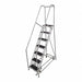 Rolling Ladder Steel 100In. H. Gray