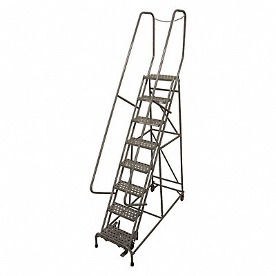 Rolling Ladder Steel 120In. H. Gray