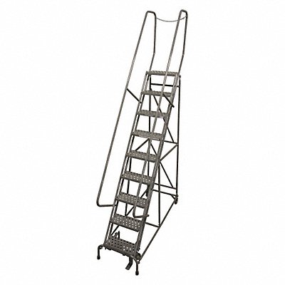 Rolling Ladder Steel 120In. H. Gray