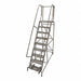 Rolling Ladder Steel 120In. H. Gray