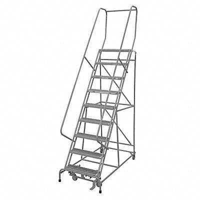 Rolling Ladder Steel 120In. H. Gray