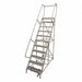 Rolling Ladder Steel 140In. H. Gray