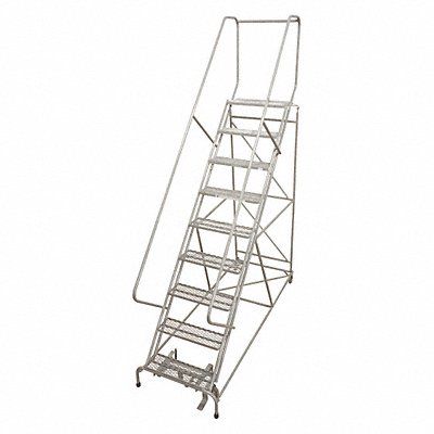 Rolling Ladder Steel 110In. H. Gray