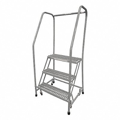 Rolling Ladder Steel 60In. H. Gray