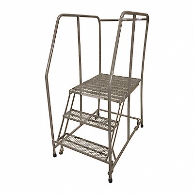 Rolling Ladder Steel 60In. H. Gray