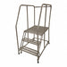 Rolling Ladder Steel 60In. H. Gray