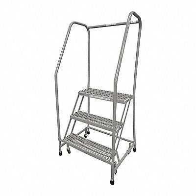 Rolling Ladder Steel 60In. H. Gray