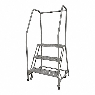 Rolling Ladder Steel 60In. H. Gray