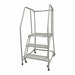 Rolling Ladder Steel 60In. H. Gray