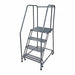 Rolling Ladder Steel 70In. H. Gray