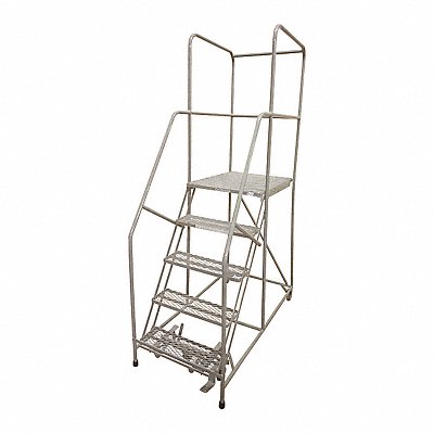 Rolling Ladder Steel 80In. H. Gray