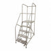 Rolling Ladder Steel 80In. H. Gray