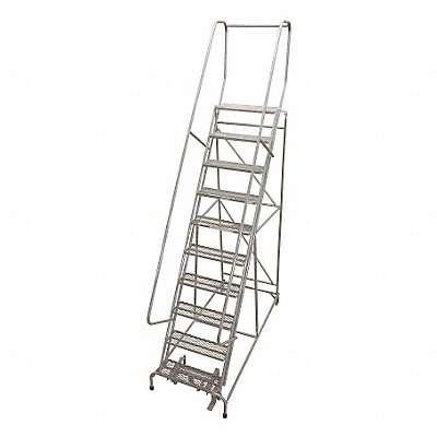 Rolling Ladder Steel 130In. H. Gray