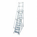 Rolling Ladder Steel 162In. H. Gray