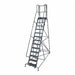 Rolling Ladder Steel 172In. H. Gray