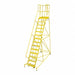 Rolling Ladder Steel 182In. H. Yellow