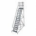 Rolling Ladder Steel 182In. H. Gray