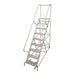 Rolling Ladder Steel 162In. H. Gray