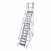 Rolling Ladder Steel 130In. H. Gray