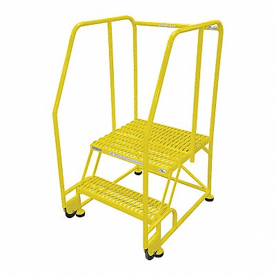 Tilt and Roll Ldr Steel 50In. H. Yellow