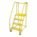 Tilt and Roll Ldr Steel 70In. H. Yellow