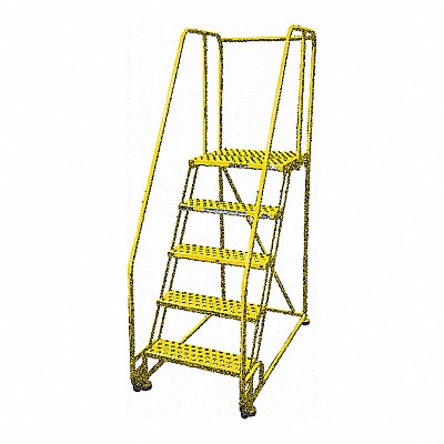 Tilt and Roll Ldr Steel 80In. H. Yellow