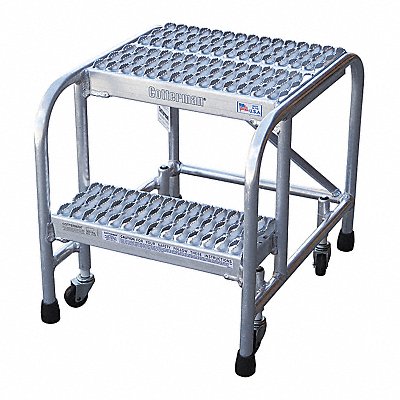 Rolling Ladder Steel 50In. H. Gray