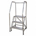 Rolling Ladder Steel 60In. H. Gray