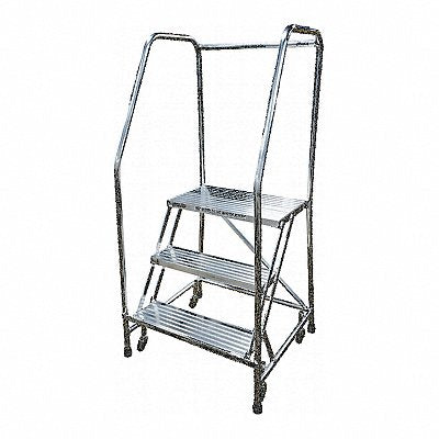 Rolling Ladder Steel 60In. H. Gray