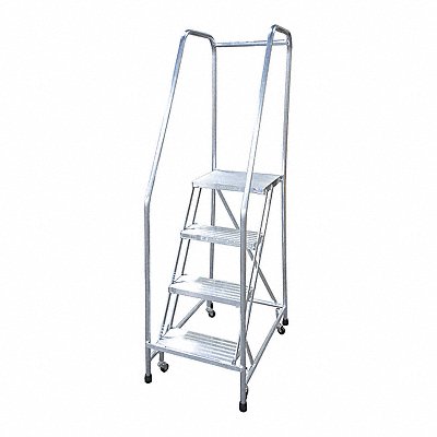 Rolling Ladder Steel 70In. H. Gray