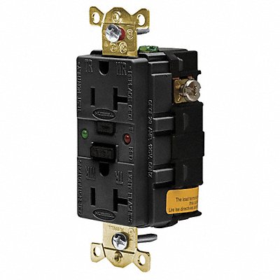 GFCI Receptacle 20A 125VAC 5-20R Black