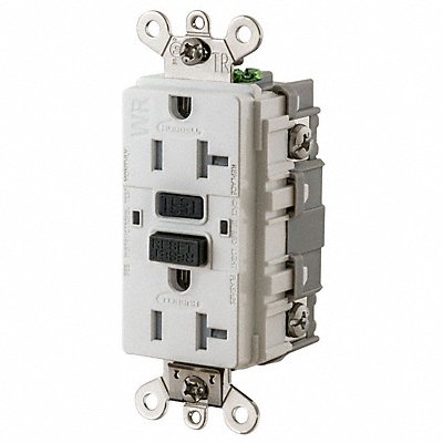 GFCI Receptacle 20A 125VAC 5-20R White