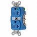 Receptacle Blue 20 A 2P3W Back Side 1PK