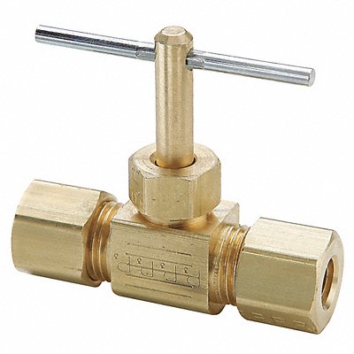 Needle Valve 3/8 in Compressn-Compressn